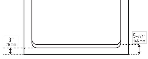 3" Optional Threshold Height (Doors are not available with optional threshold height)